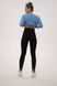 Трендовые лосины со штрипками черного цвета