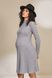 Тепла сукня для вагітних та годуючих ELMA DR-33.042, серый, S, 98 см, 60,6 см, 71 см, 81,2 см, 96,6 см