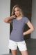 Трикотажная футболка для беременных и кормящих мамочек в полоску, 42