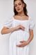 Сукня для вагітних і годуючих біла
