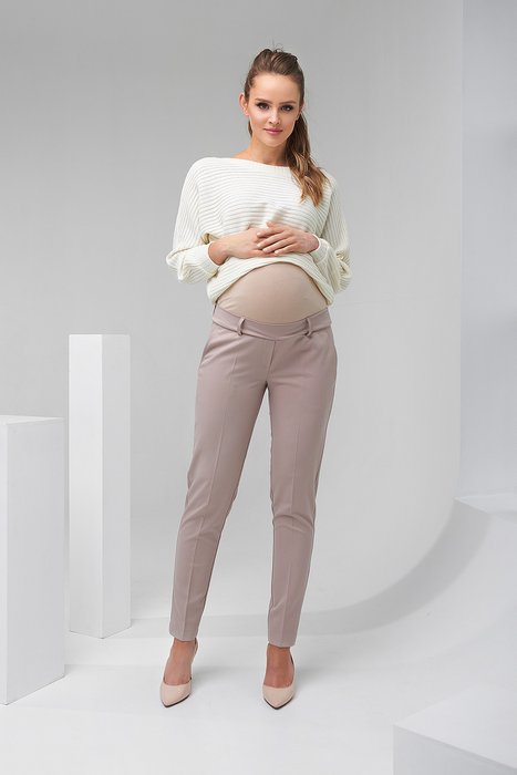 Штаны для беременных бежевые