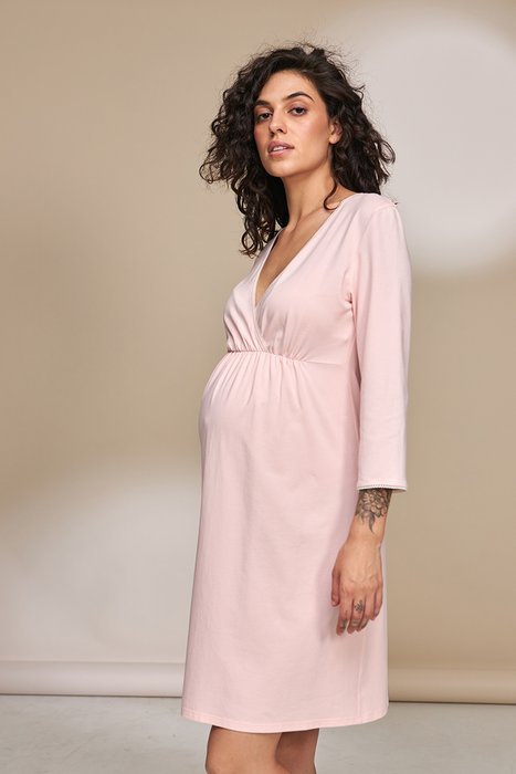 Нічна сорочка для вагітних та годуючих ALISA NW-1.5.7, Розовый, S, 90,5 см, 44,5 см, 88 см, 97 см, 113,2 см