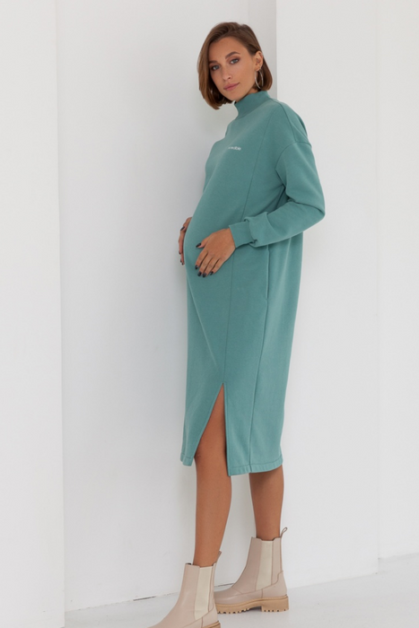 Сукня для вагітних та годуючих з начосом полин