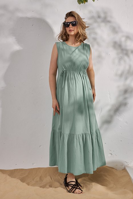 Длинное платье для беременных и кормящих NOEMIE DR-24.042, S, 125 см, 93 см, 122 см, 135 см