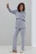 Теплый костюм для отдыха для беременных и мам HYGGE NW-5.13.2, серый, XL, 76,8 см, 70 см, 60 см, 105 см, 97 см, 104,8 см.