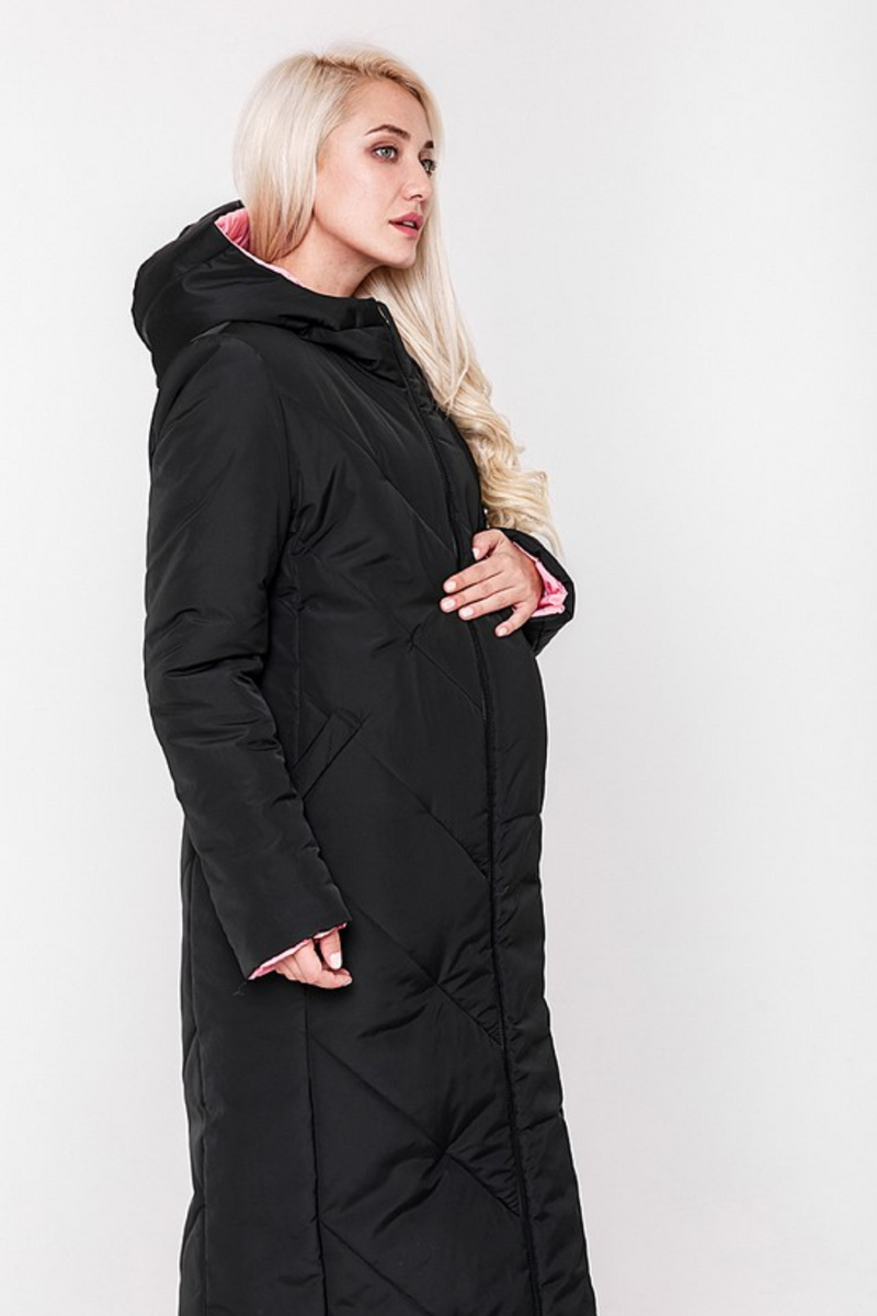 Пальто для вагітних чорне