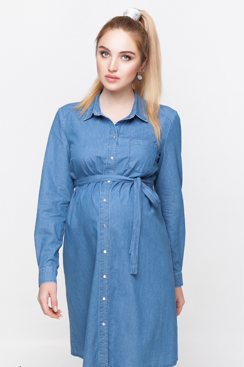 Сукня-рубашка для вагітних і годуючих голуба