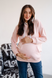 Джемпер для беременных и кормящих розовый