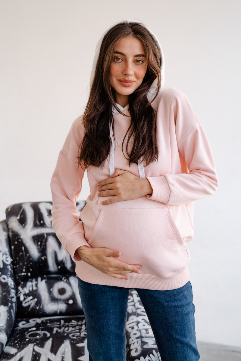 Джемпер для вагітних і годуючих рожевий