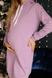 Платье-худи для беременных и кормящих лавандовое
