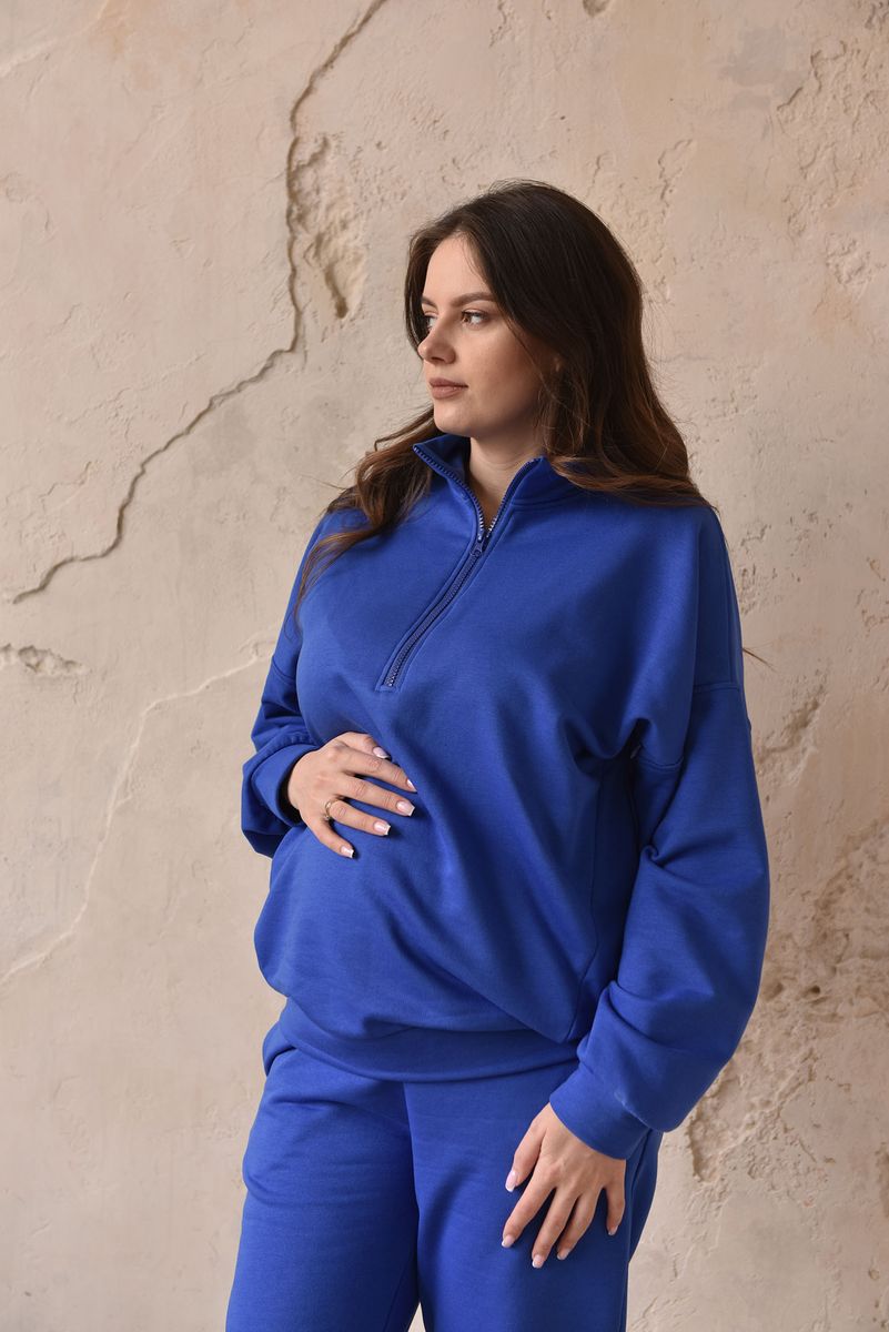 Спортивный костюм для кормления и беременных синий, Темно-синий, S