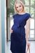 Платье для беременных и кормящих синее