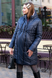 Пальто для беременных синее