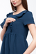 Блуза для беременных и кормящих синя