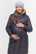 Пальто для вагітних графітове