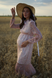 Сукня для вагітних персикова