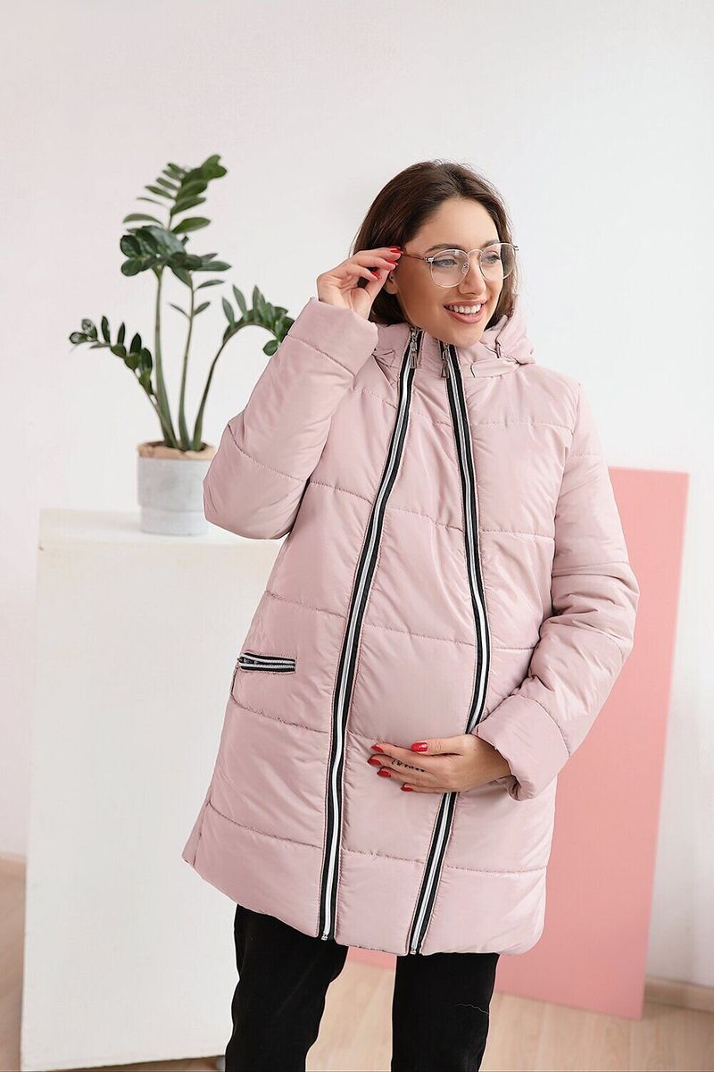 Куртка для беременных пудровая