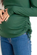 Джемпер для беременных и кормящих зелёный