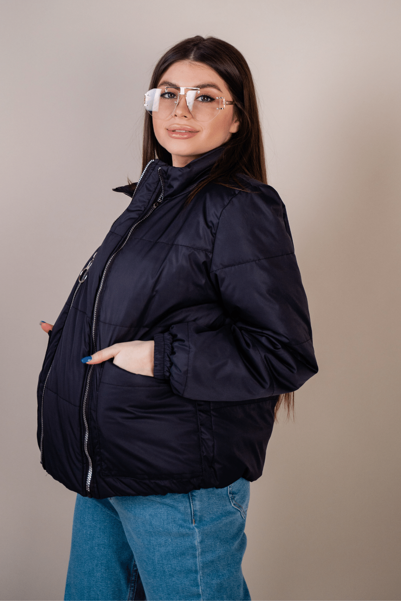 Куртка для беременных и кормящих графитовая