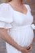 Платье для беременных и кормящих молочное